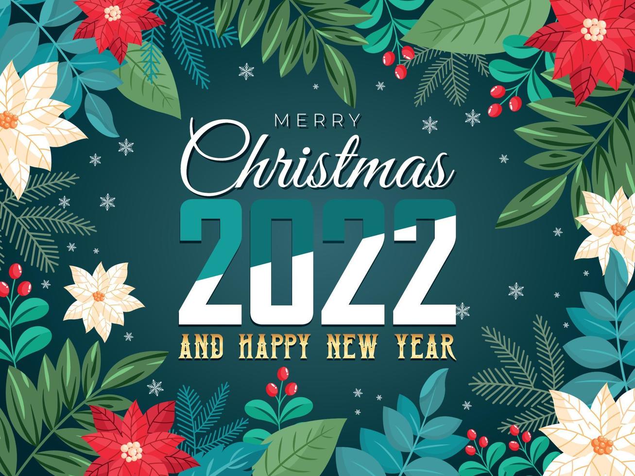 2022 Elgent Christmas Images Happy New Year 2022 Elegant Floral Christmas Background 4725504 Vector Art  At Vecteezy