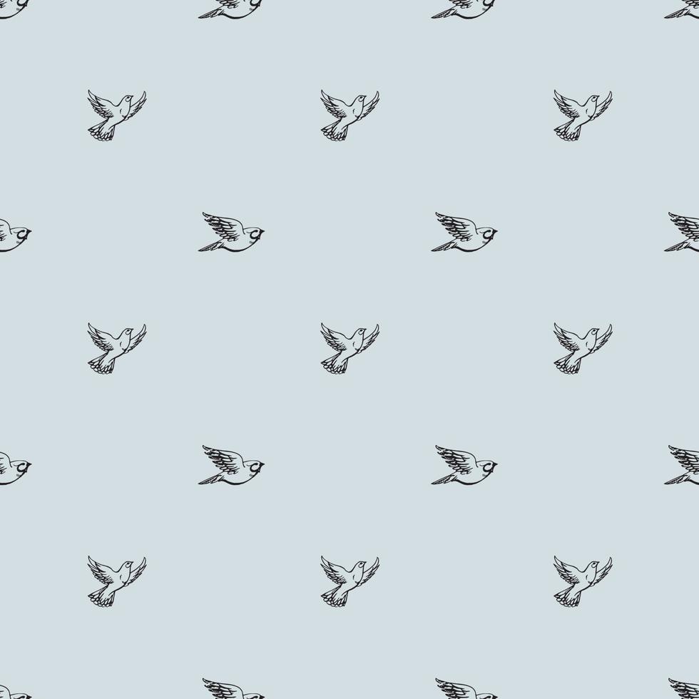 diseño de patrones sin fisuras de aves vector