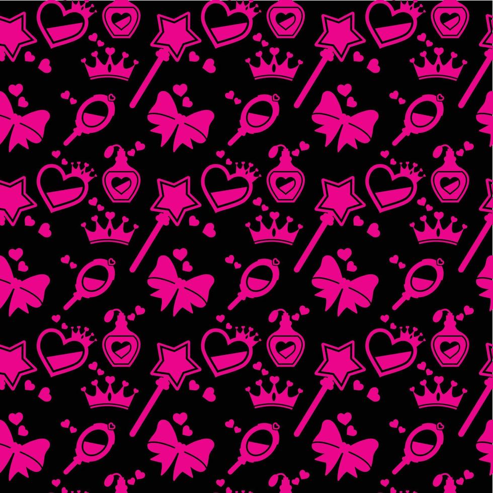 Makeup Seamless Pattern Design vector