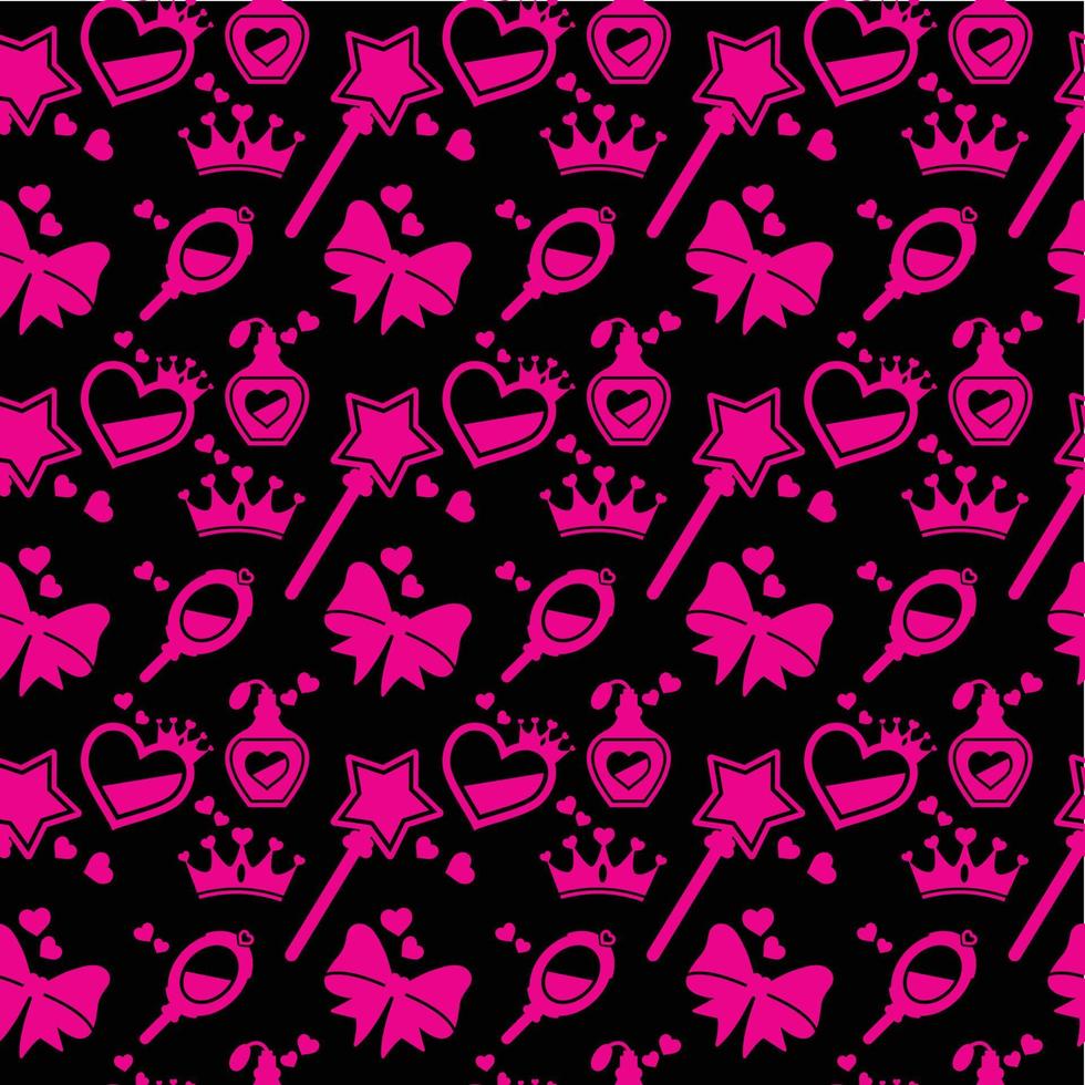 Makeup Seamless Pattern Design vector