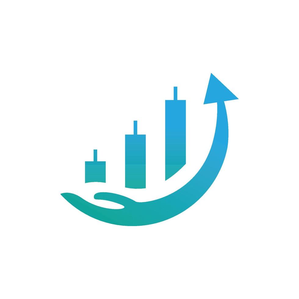 trading care logo design vector illustration