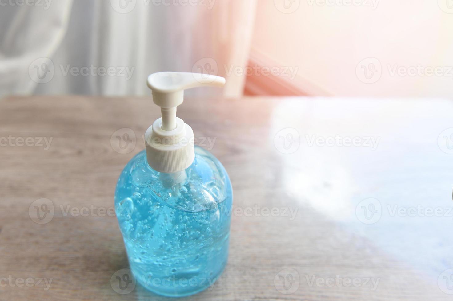 Product clean disinfectant kill virus bacteria germs hand sanitizer bottle gel for washing hands hygiene with alcohol gel and antibacterial soap sanitizer, Covid-19 coronavirus prevention outbreak photo