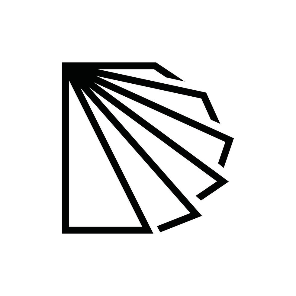D abstract logo design vector