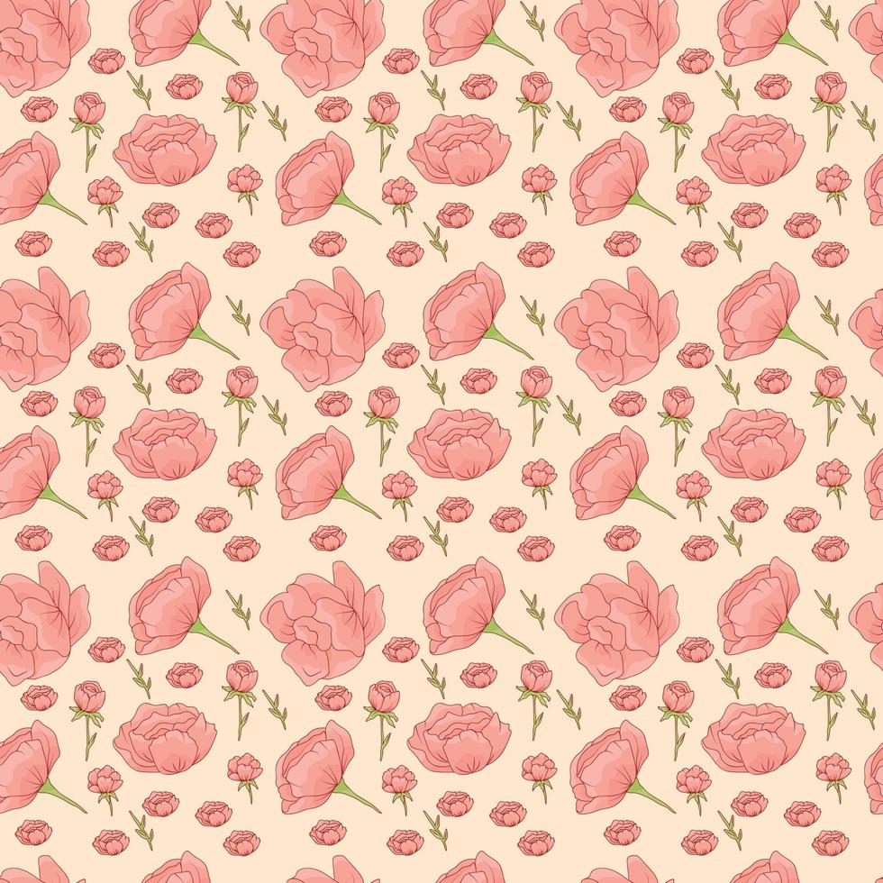 Flower Seamless Pattern Design vector