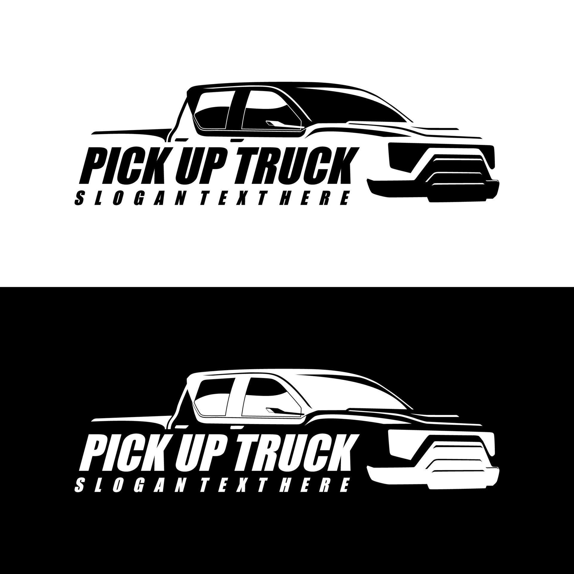 pick up truck logo design vector 4725926 Vector Art at Vecteezy