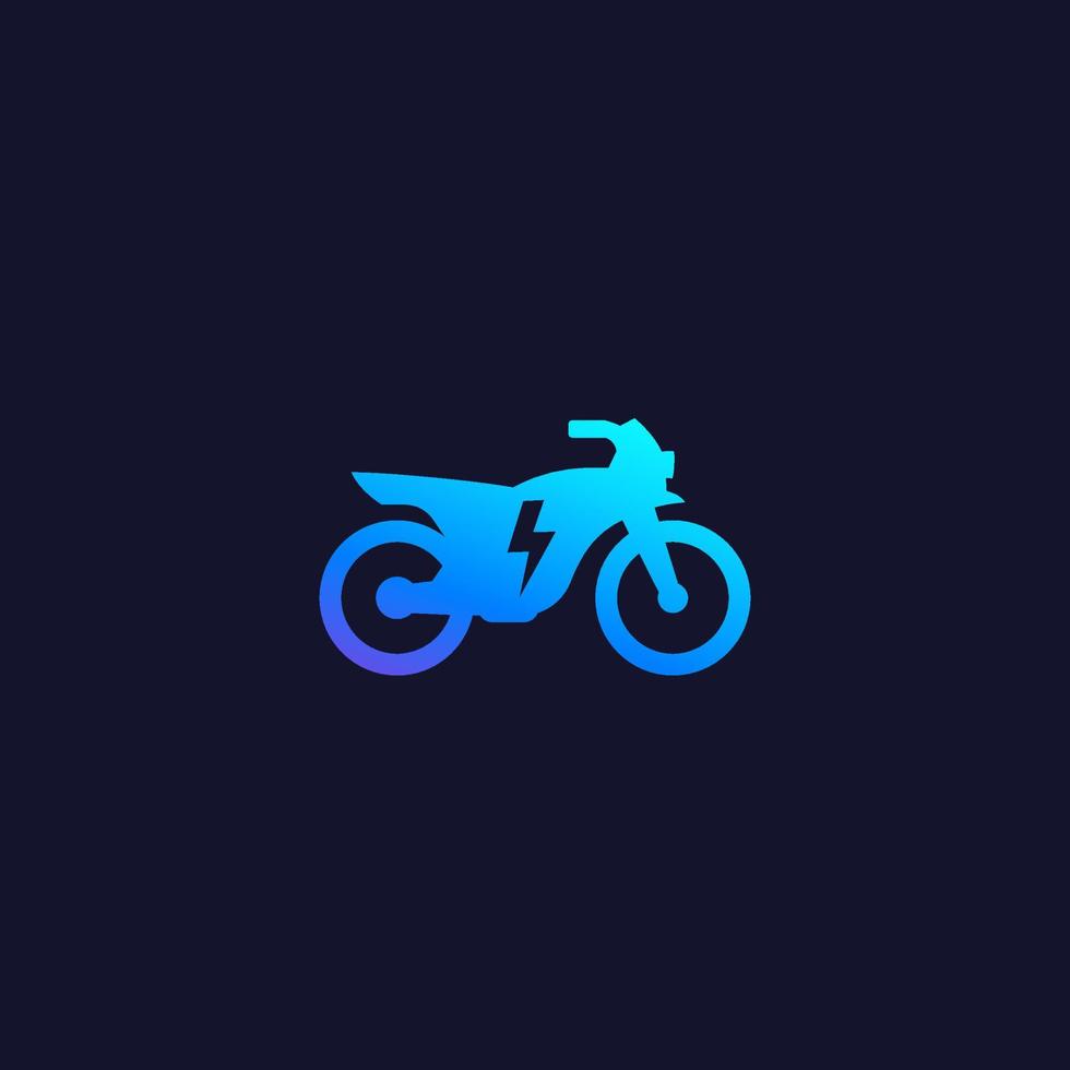 Electric bike, motorcycle vector icon, modern clean transport 4725998