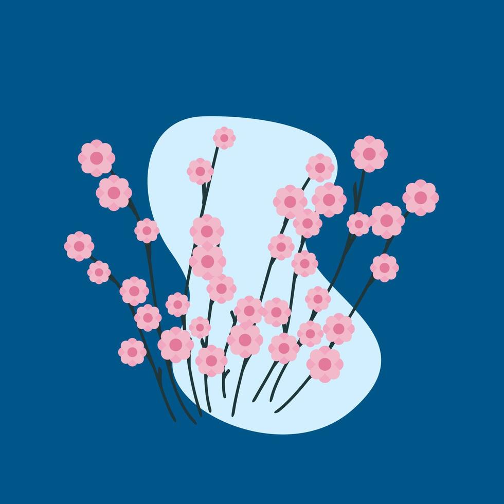 ilustración de icono de vector de flor