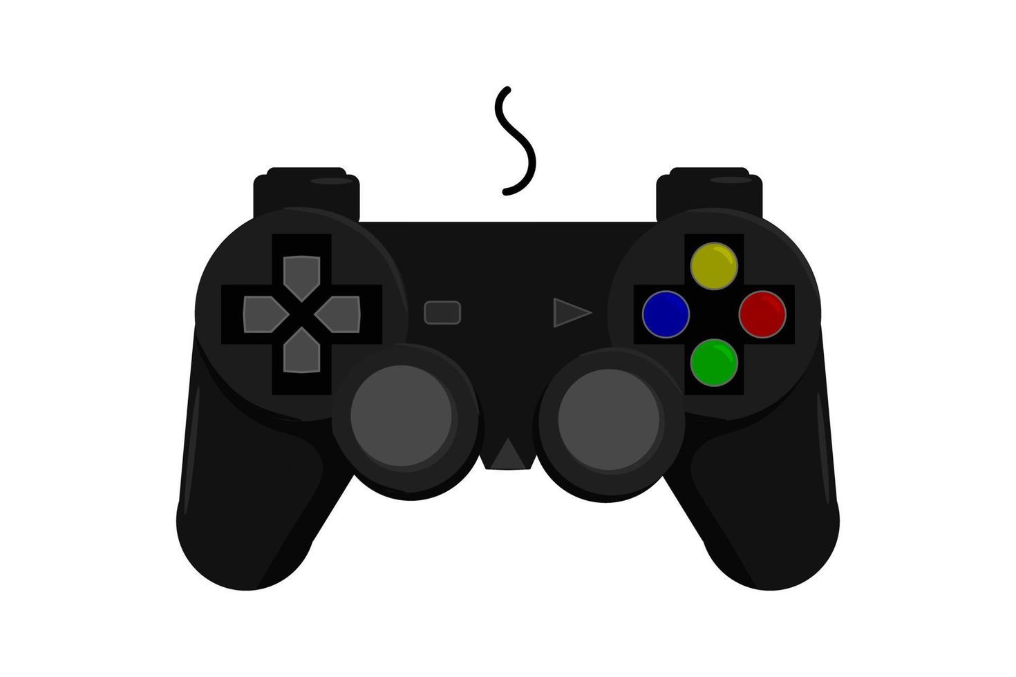 controlador de juego de joystick de vector. Ilustración de vector de gamepad. ilustración de palo de videojuego