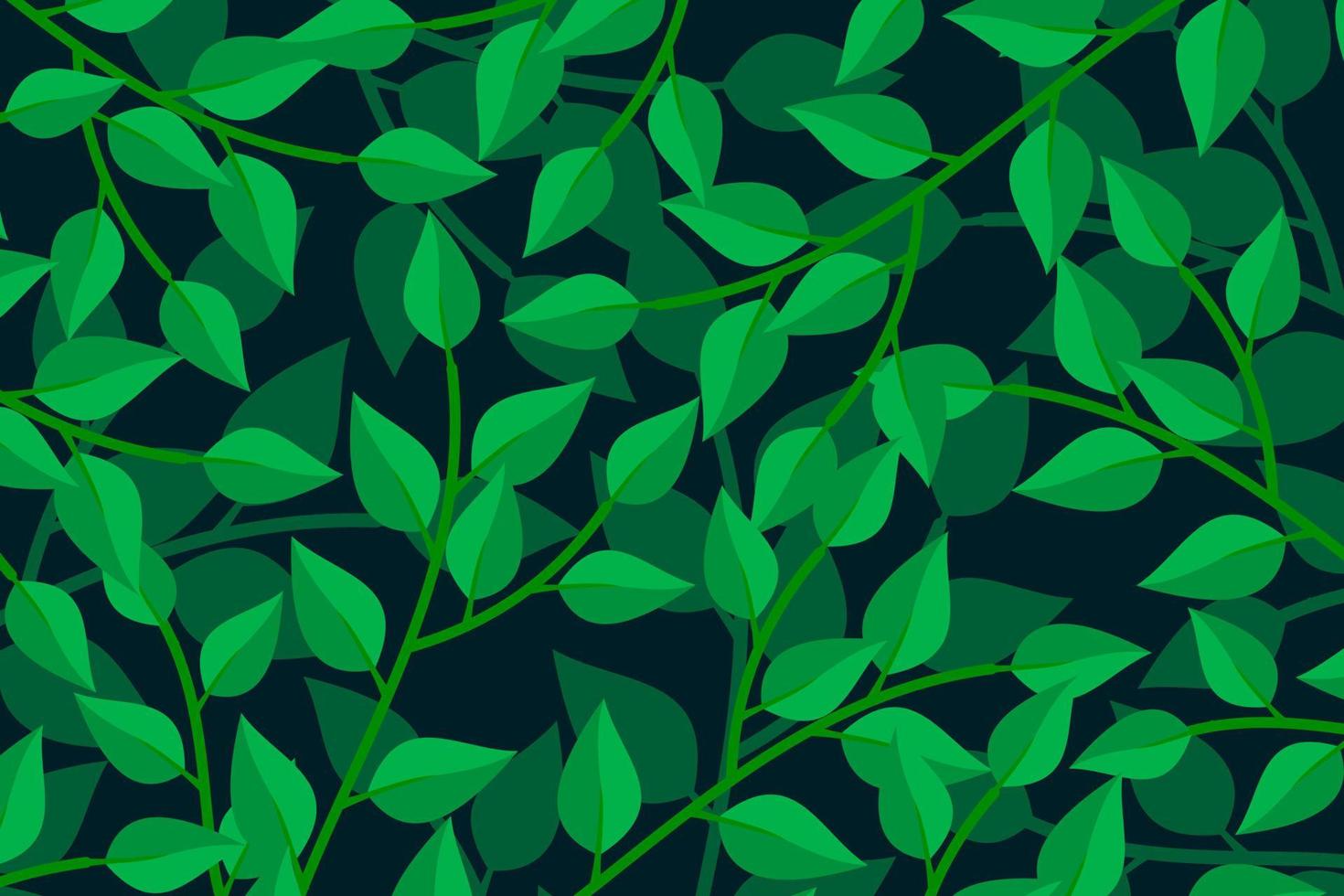 tropical leaves patterned background vector