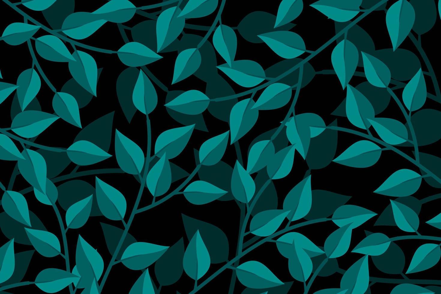 tropical leaves patterned background vector