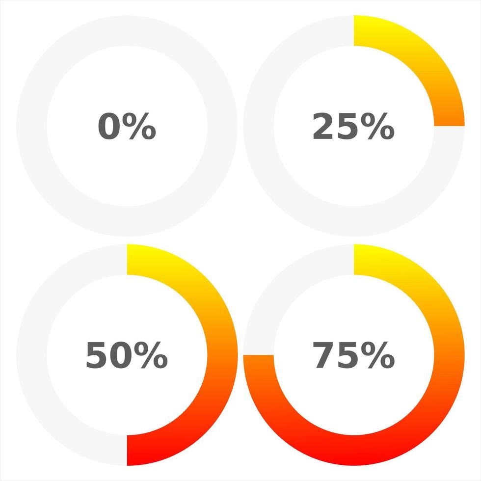 Abstract composition. Loading bar element icon. Creative web design download timer. Users completion indicator vector