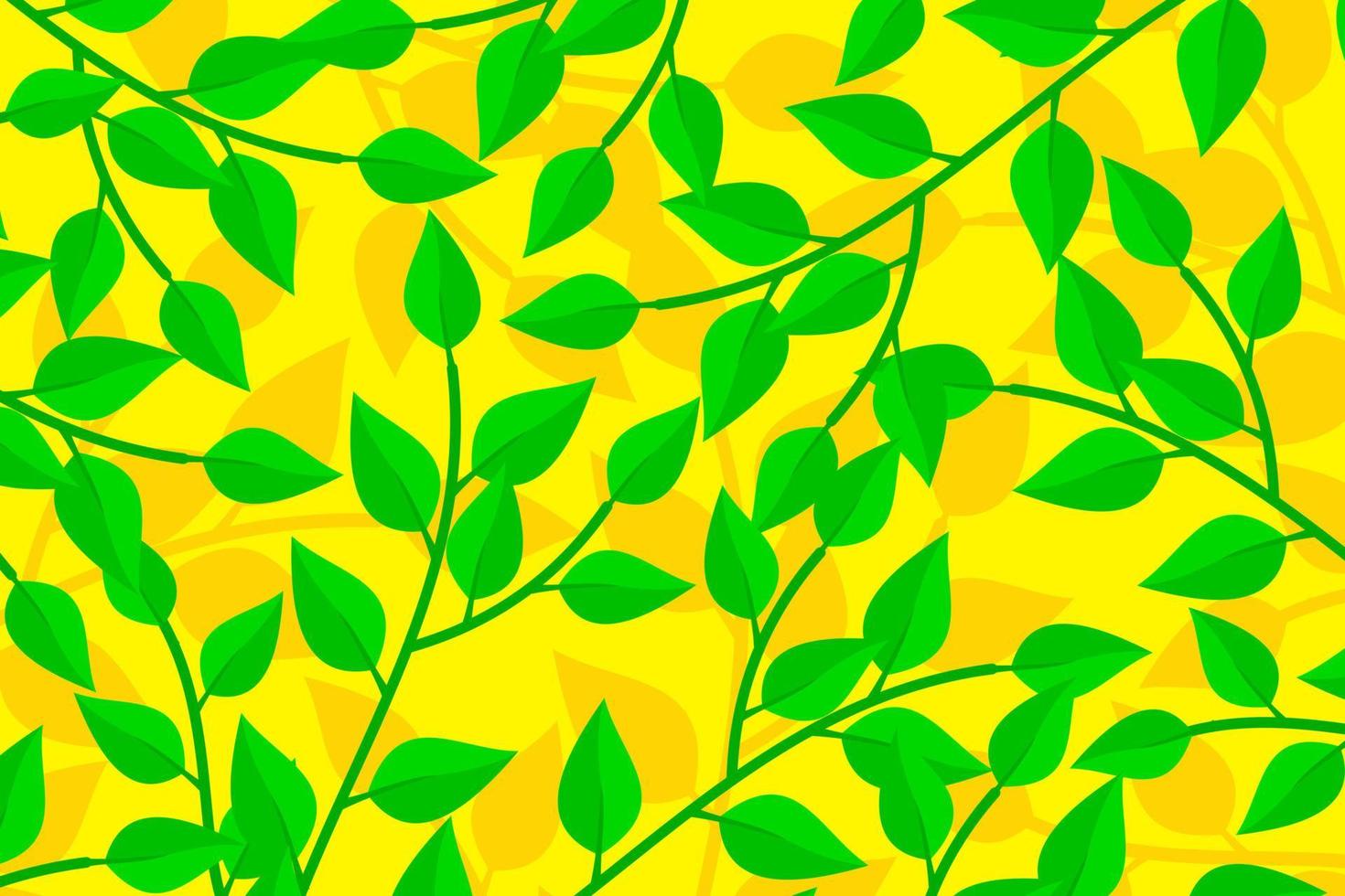 tropical leaves patterned background vector