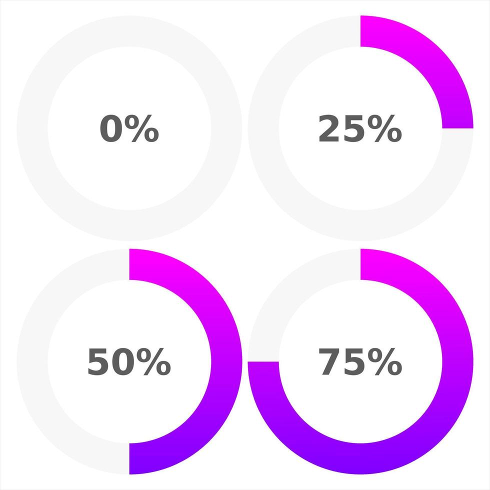 Abstract composition. Loading bar element icon. Creative web design download timer. Users completion indicator vector