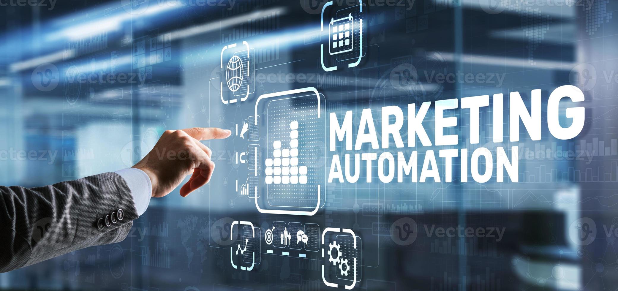 Marketing automation concept. Business Technology Internet and network photo