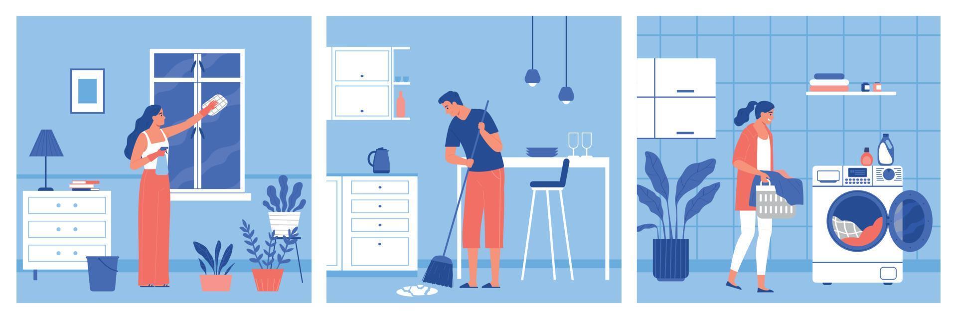 Cleaning Design Concept vector