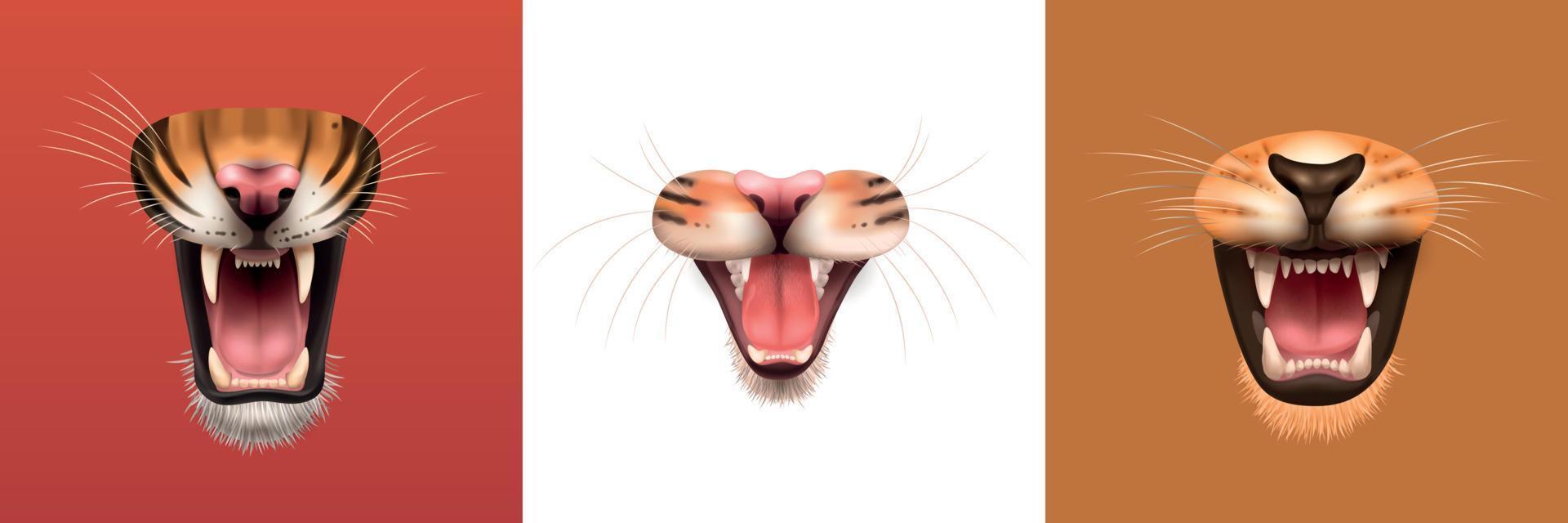 Animals Mouth Design Concept vector