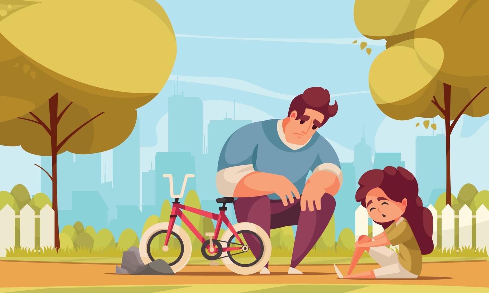 Cycle Family Background Illustration vector