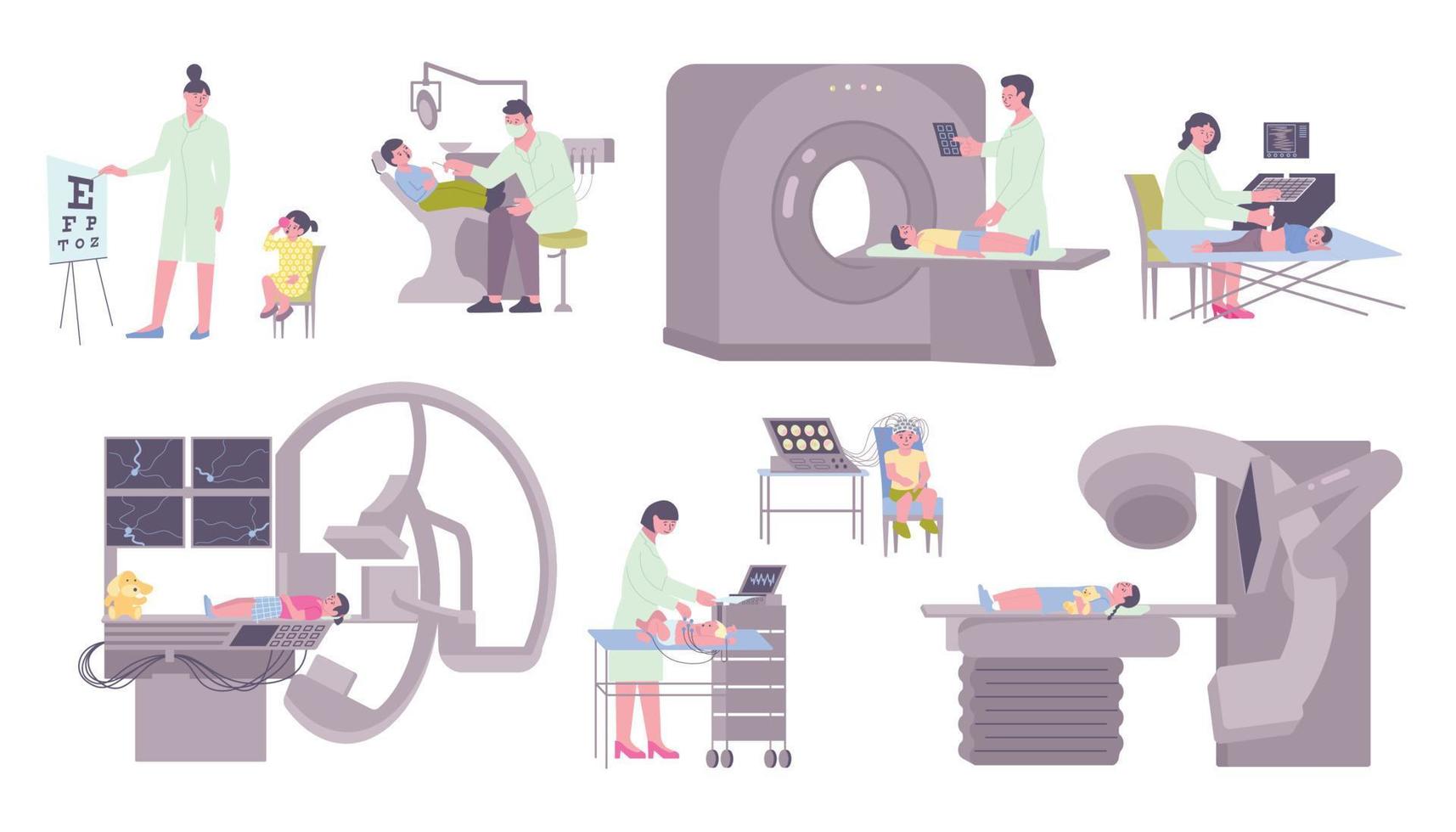 Child Diagnostics Set vector