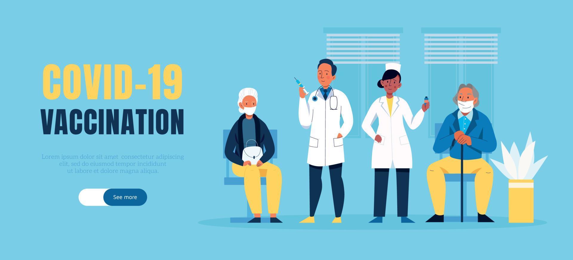Covid Vaccination Banner vector