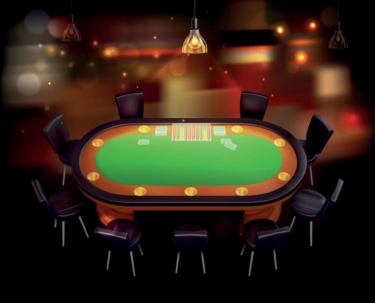 Casino Realistic Poster vector