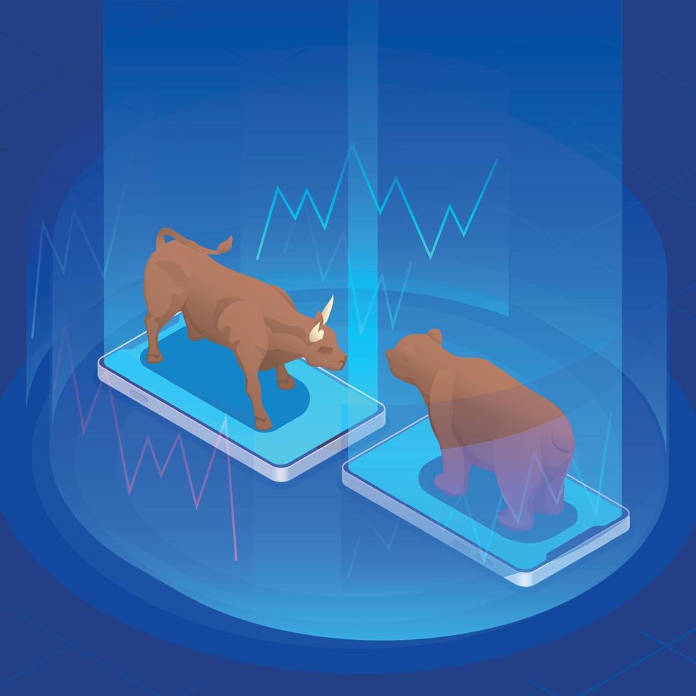 Stock Exchange Financial Market Trading vector