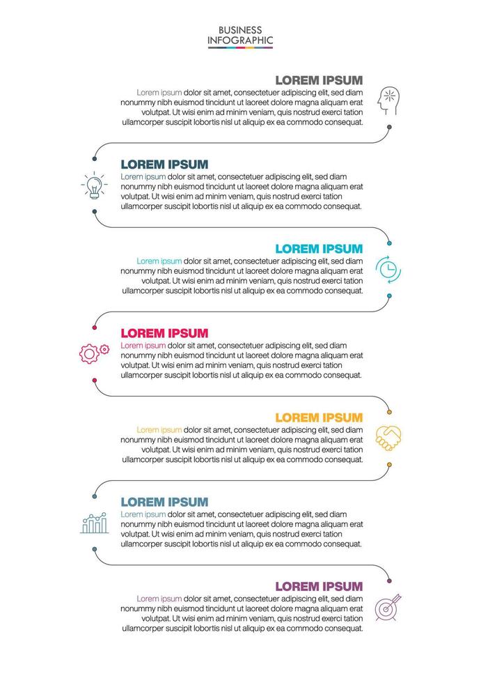 Presentation business infographic template vector