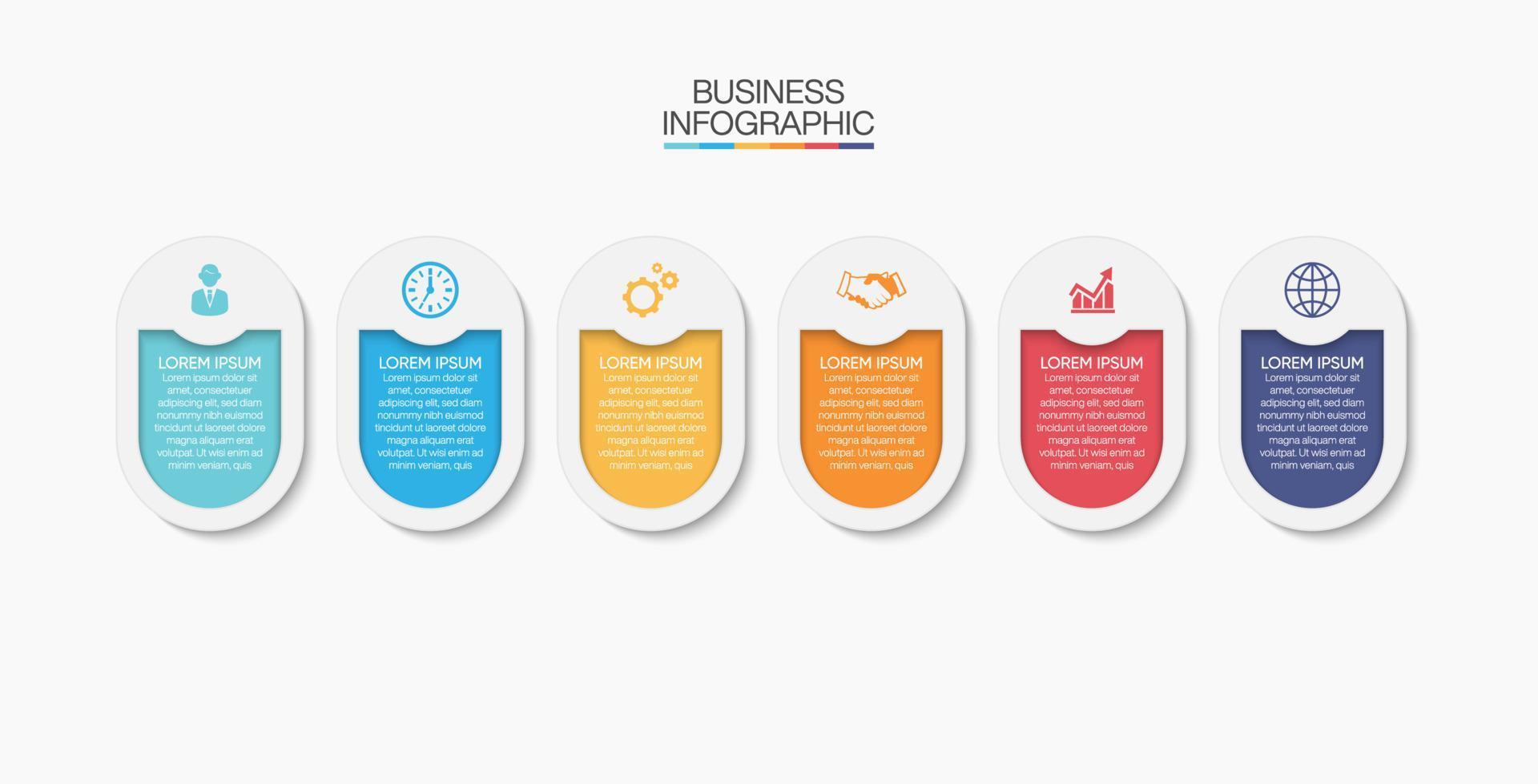 Presentation business infographic template vector