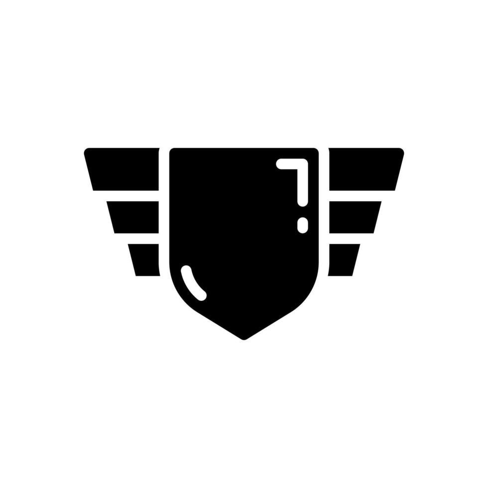 medal glyph style icon vector