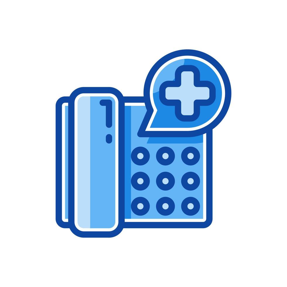 medical support filled line style icon vector