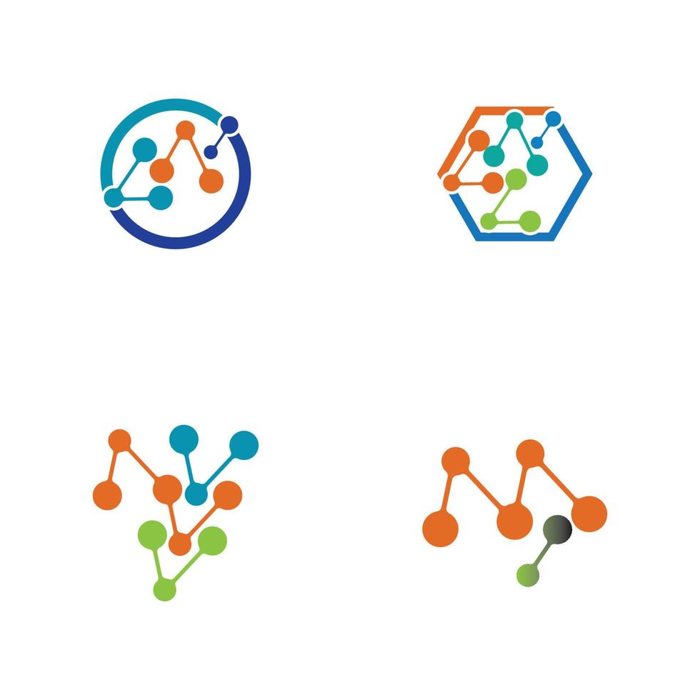 Molecule vector illustration design