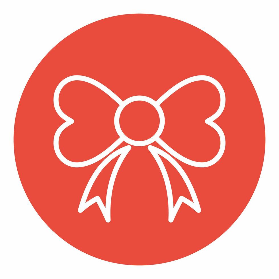 Ribbon Icon Red Circle Style vector