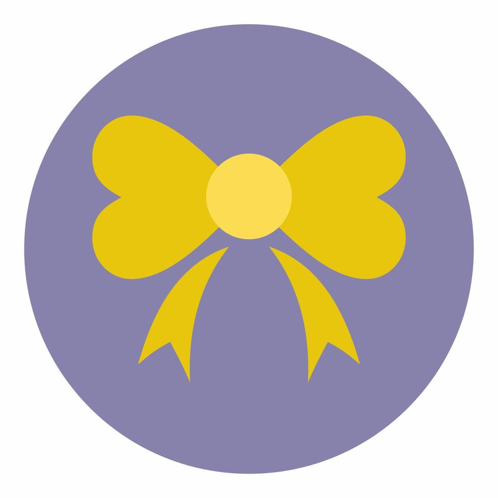Ribbon Icon Flat Style vector