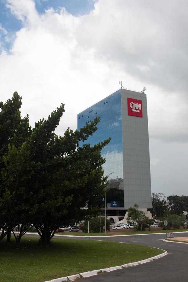 brasilia, df brasil, 25 de noviembre de 2021 vista del edificio cnn en la sección norte de brasilia foto