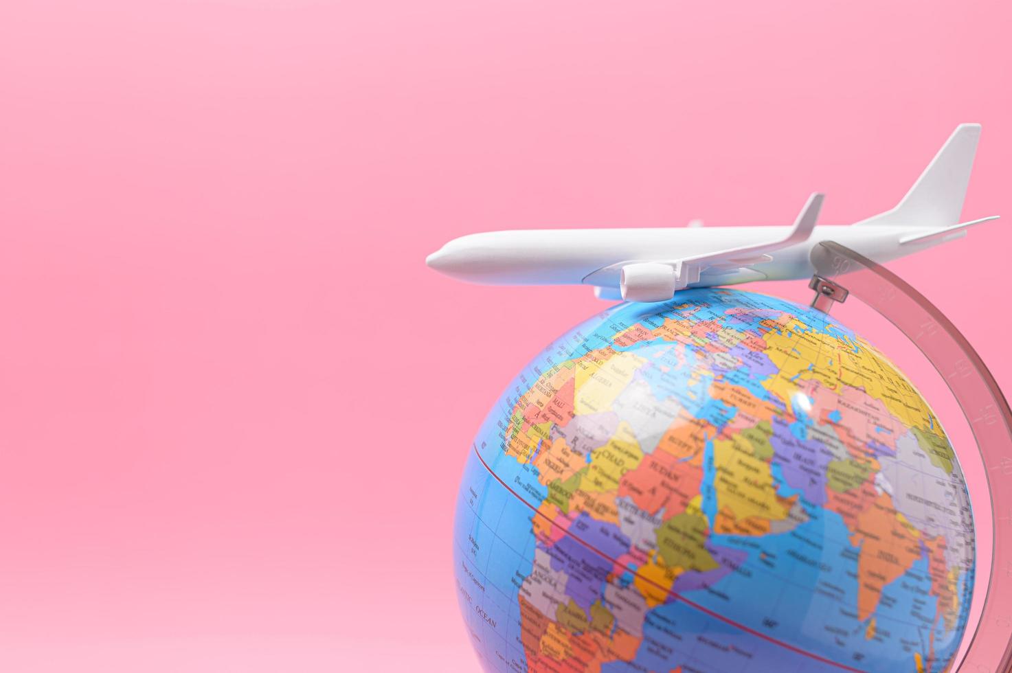 transporte y turismo en avión alrededor del mundo foto