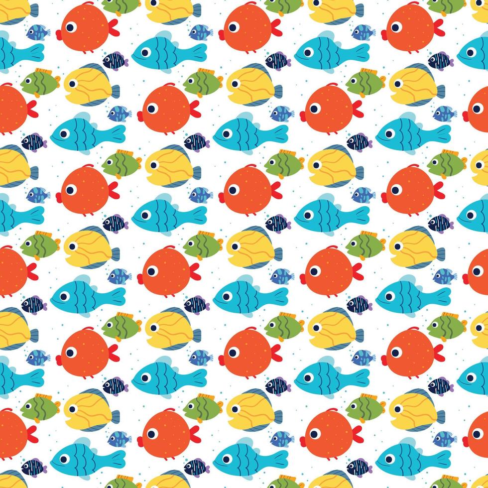 fish Seamless Pattern Design vector
