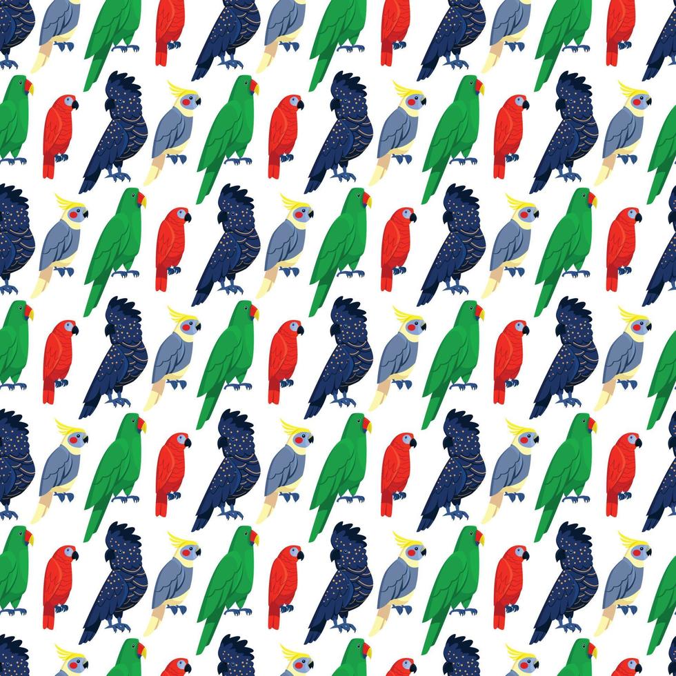 Birds Seamless Pattern Design vector