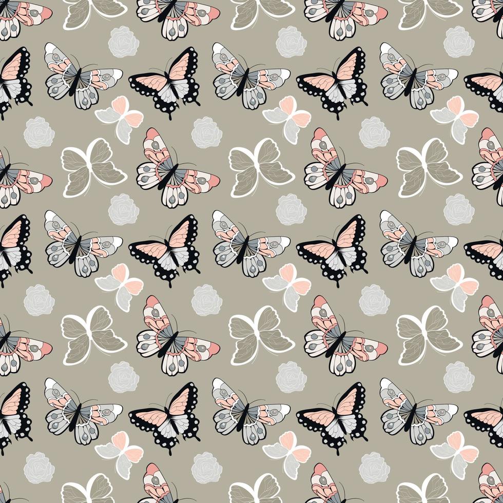Butterfly Seamless pattern Design vector