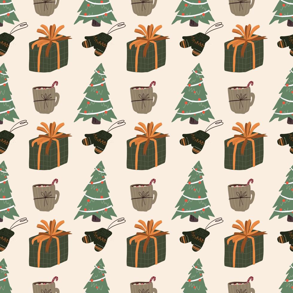 Christmas Seamless Pattern Design vector