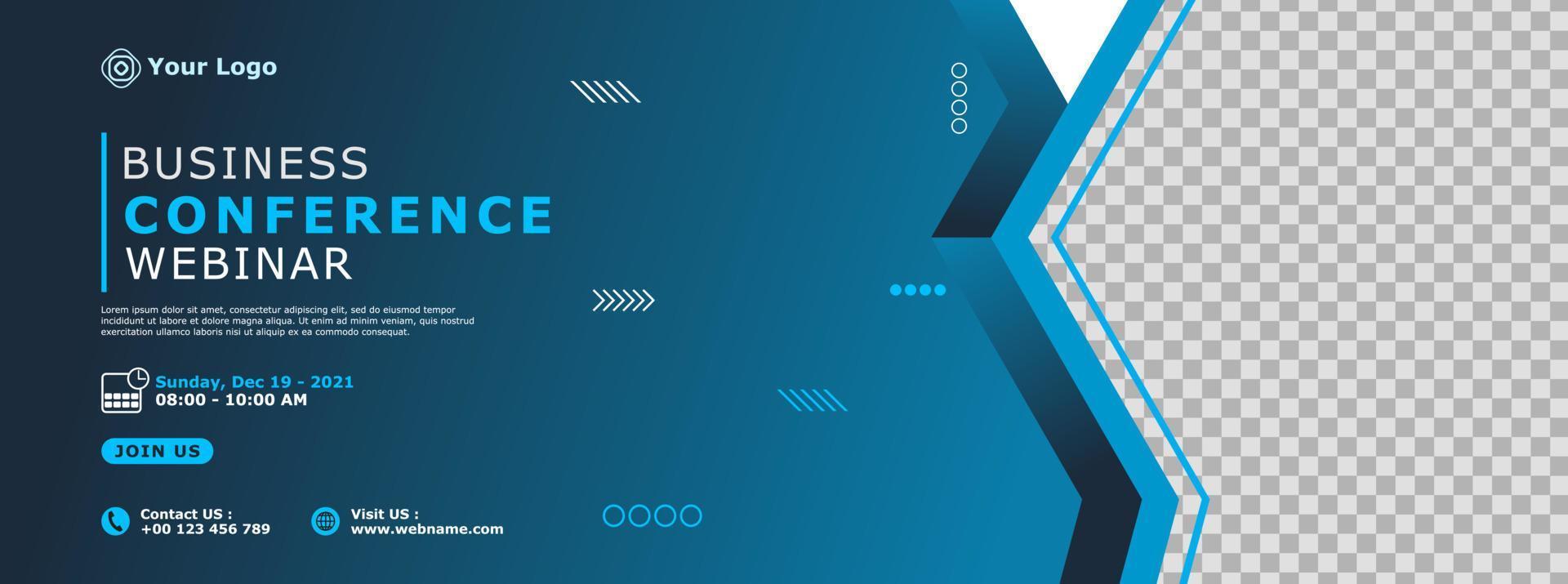 Creative corporate business banner template design for webinar, marketing, online class program, etc vector