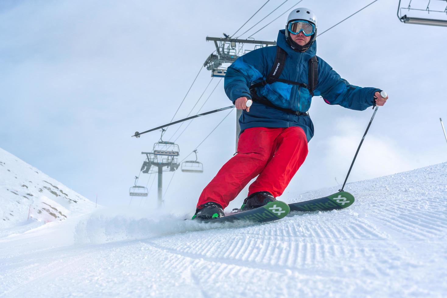 Grandvalira, Andorra 2021 People skiing, Grandvalira Pyrenees station photo