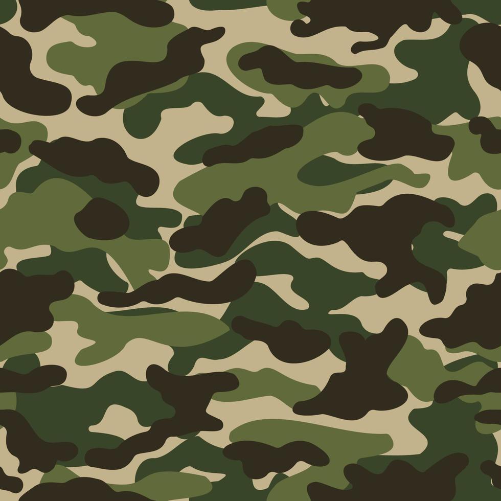 patrón sin costuras de camuflaje del ejército abstracto vector