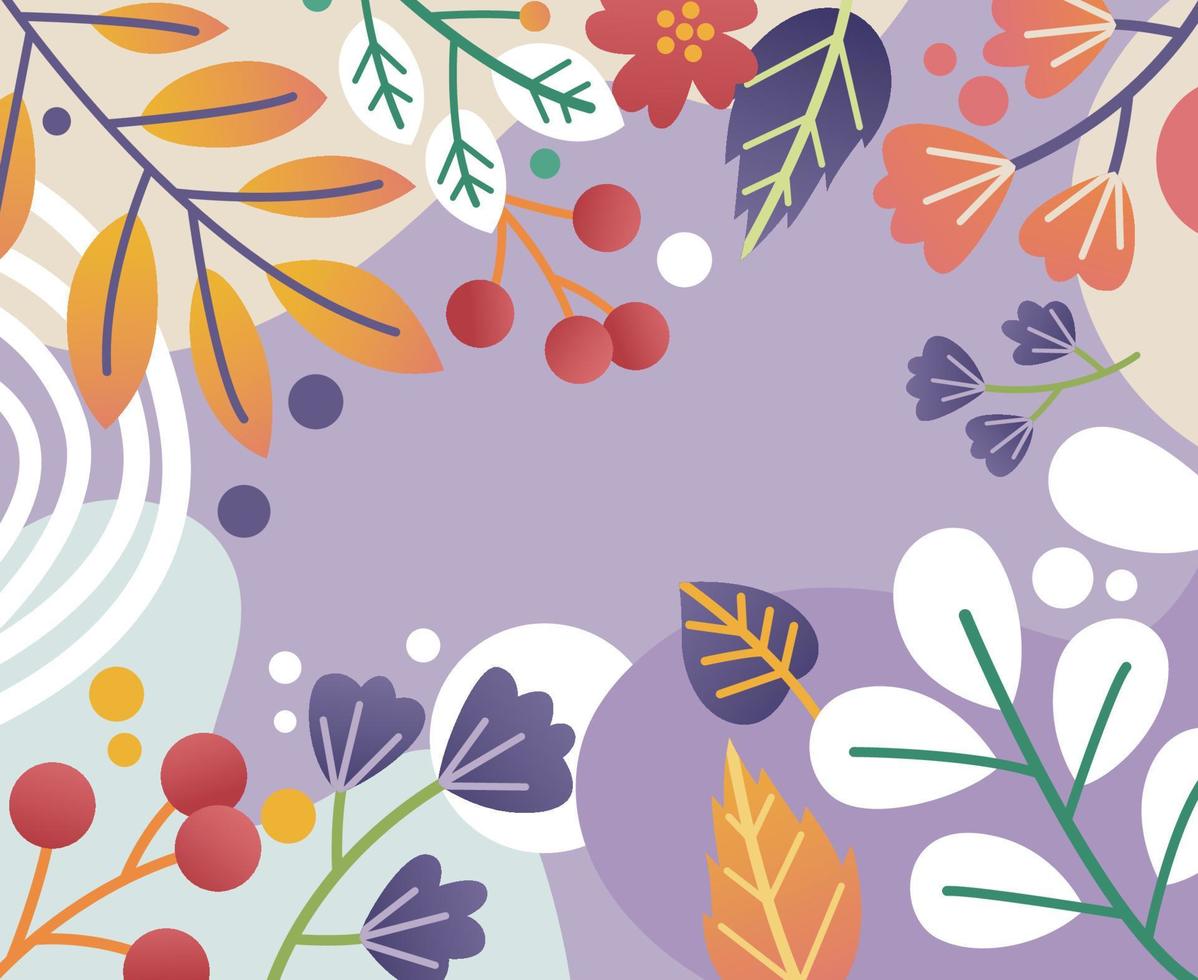 fondo floral de primavera vector