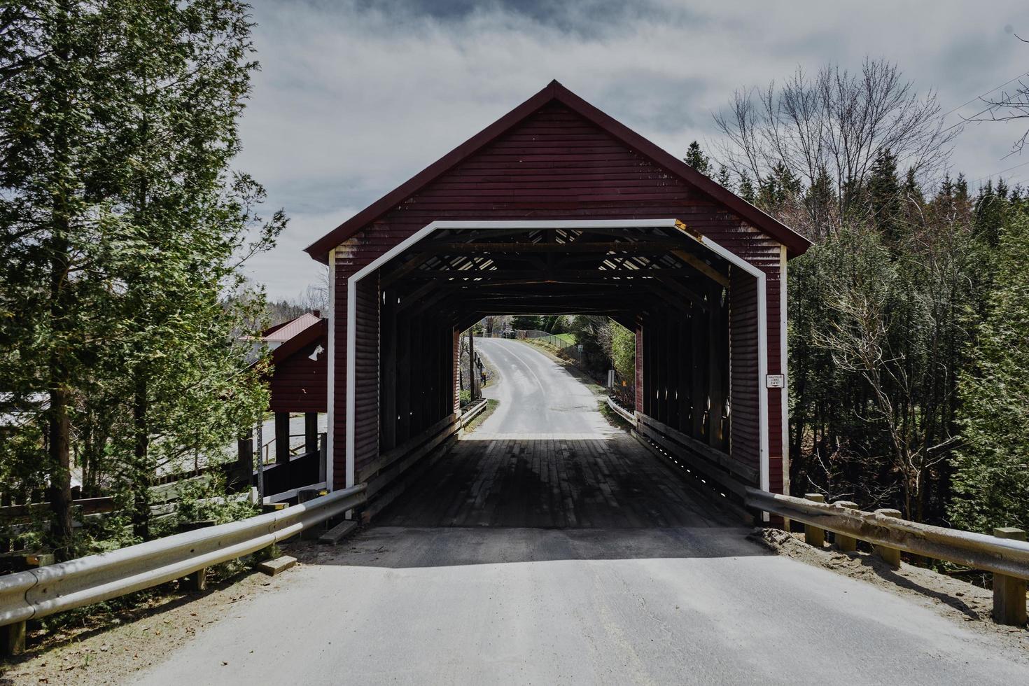A covered bridge of Quebec. photo