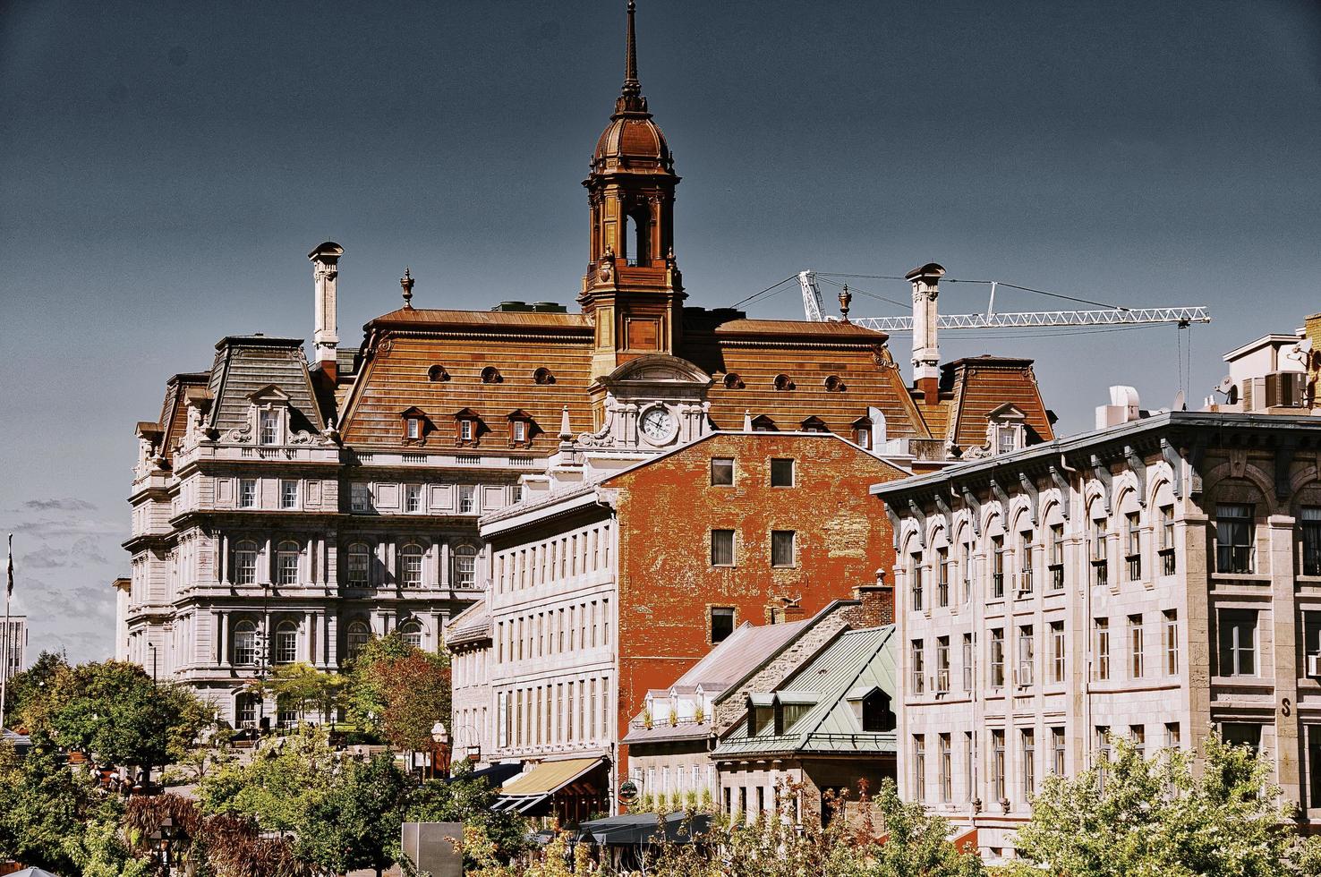 edificios en el viejo montreal. foto