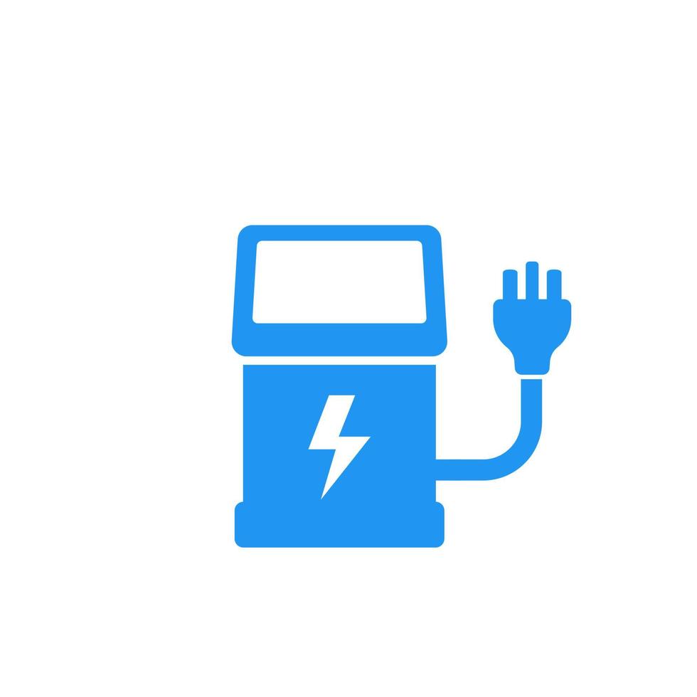 charging station for electric cars vector icon