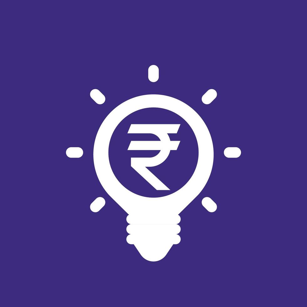 idea is money vector icon with rupee