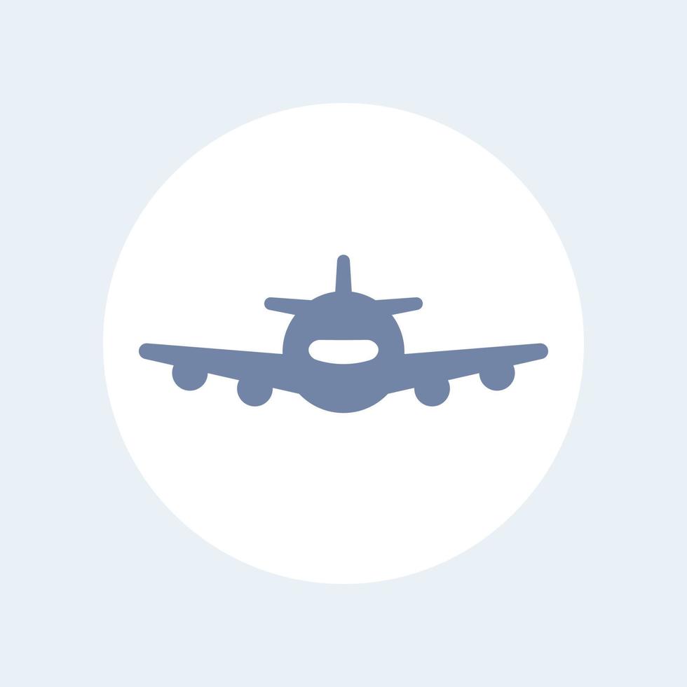 avión, avión, avión, aviación, transporte aéreo icono aislado, ilustración vectorial vector