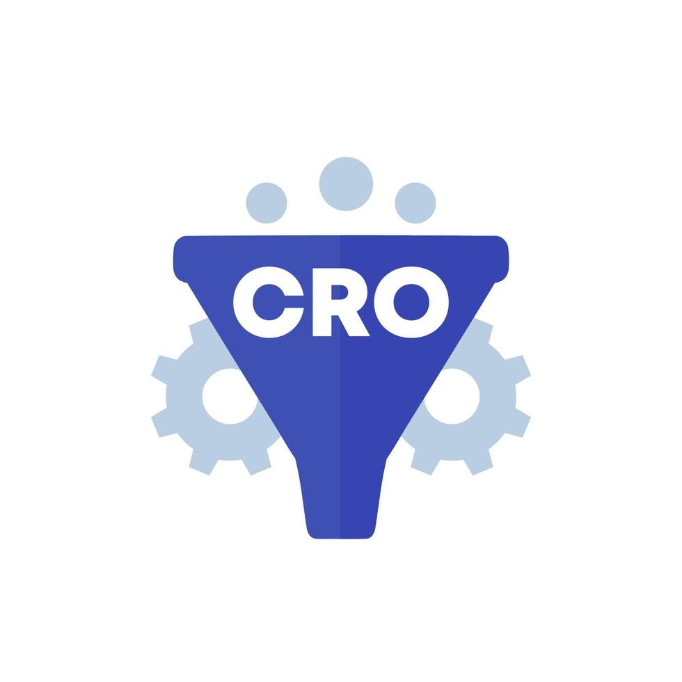 CRO icon, Conversion rate optimization vector art