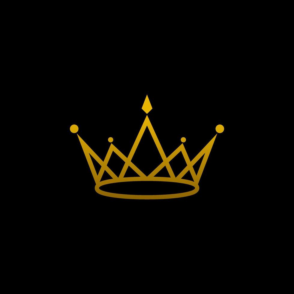 Crown. Crown logo vector. Royal Crown Logo image. Crown icon simple sign. Crown icon flat vector design illustration.