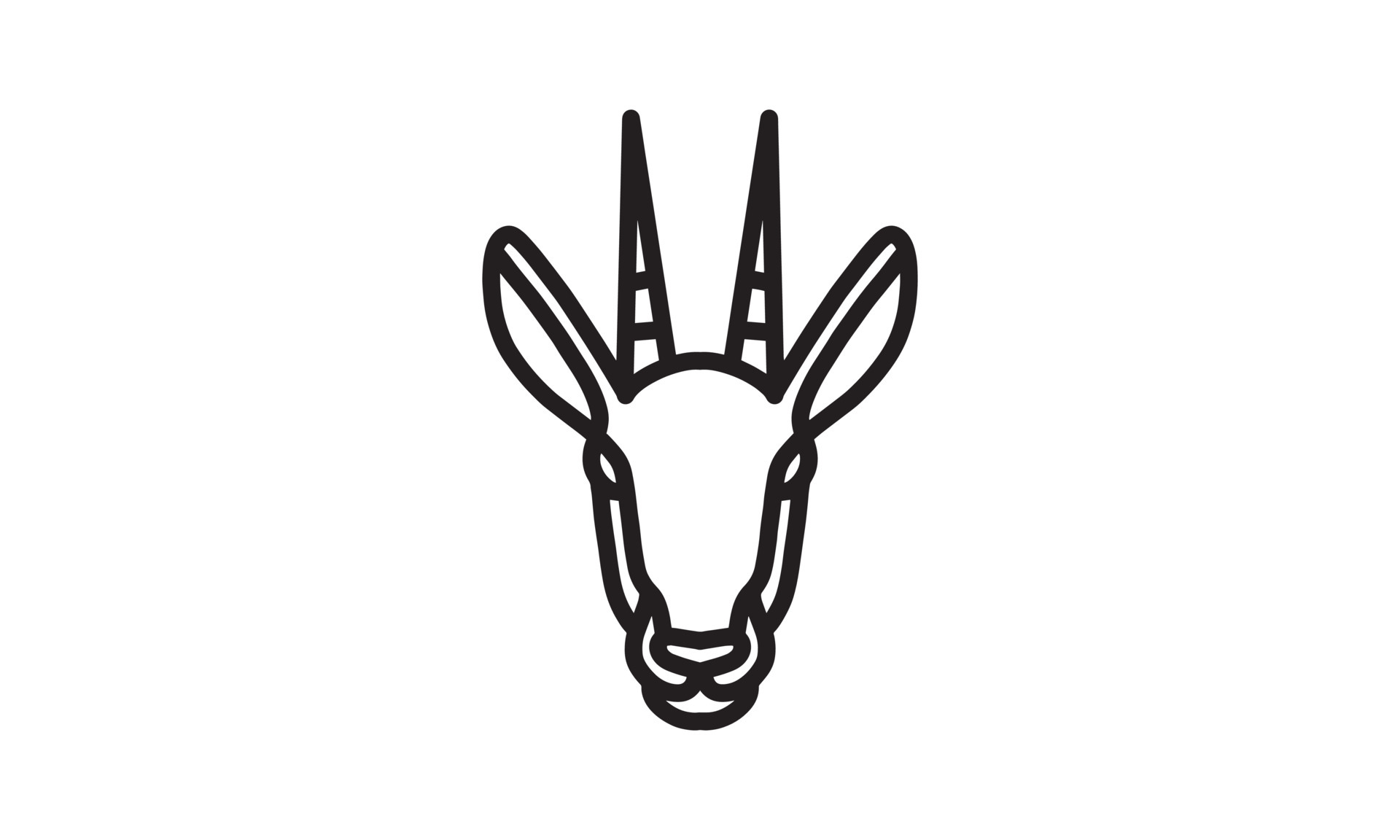 Gazelle vector line, Animal icon, vector line art, animal head, animal  illustration, nature icons, icon for desain logo 4735391 Vector Art at  Vecteezy